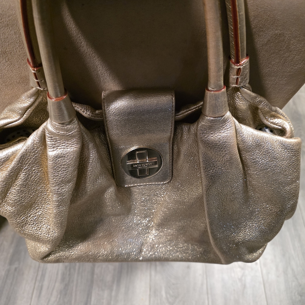 Kate Spade Metallic Silver Shoulder Bag
